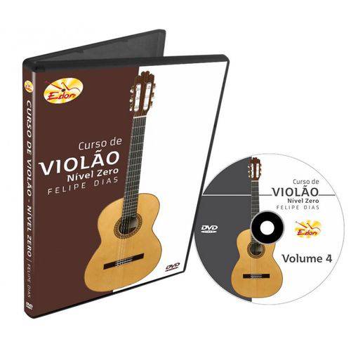 Curso de Violão DVD Nível Zero Felipe Dias Volume 4 Edon