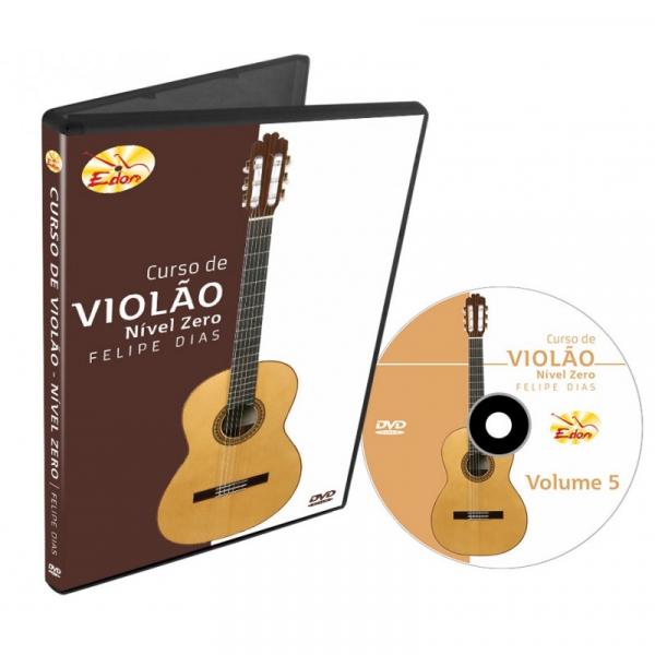 Curso de Violão DVD Nível Zero Felipe Dias Volume 5 Edon
