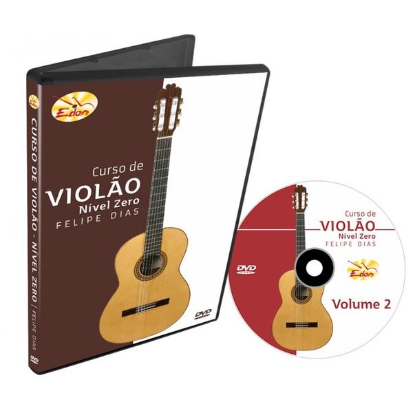 Curso de Violão DVD Nível Zero Felipe Dias Volume 2 Edon