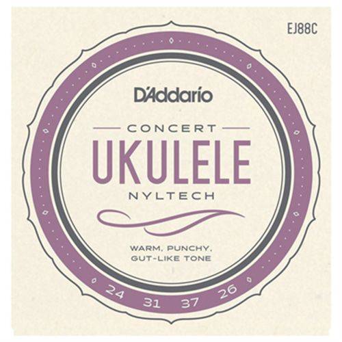D`addario - Encordoamento para Ukulele Concerto Ej88 C