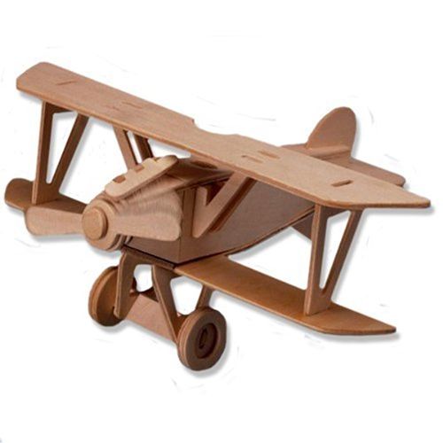 3-D Enigma de madeira - pequeno biplano modelo Albatros Dv -Acessível presente para seu pequeno! Item # DCHI-WPZ-P059