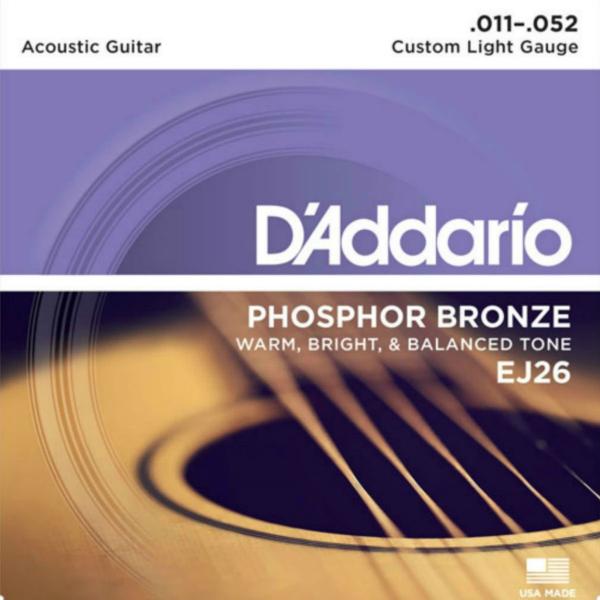 DAddario - Encordoamento AC 011 para Violão com 3 EJ26 3D - D Addario