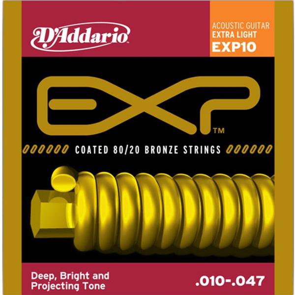 DAddario - Encordoamento para Violão 010 Coated Bronze EXP10 - D Addario