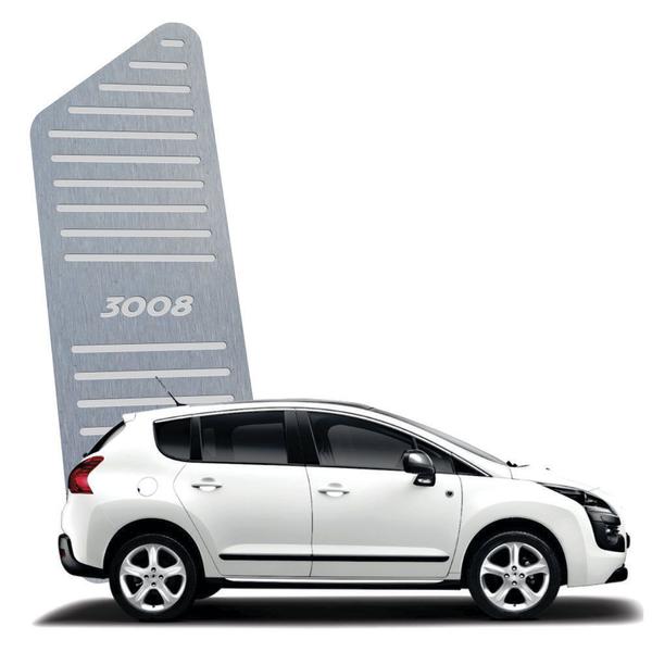 Descanso de Pé Peugeot 3008 2011 Até 2016 Aço Inox - 3r Acessórios