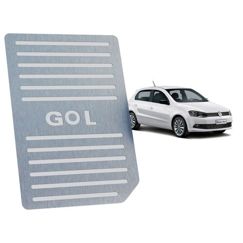 Descanso de Pé Volkswagen Gol G5 e G6 2008 Até 2019 Aço Inox