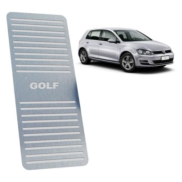 Descanso de Pé Volkswagen Golf 2014 Até 2019 Aço Inox - 3r Acessórios