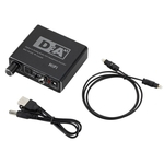 Digital para analógico R / L Audio Converter Plug and Play adaptador Estável Conveniente para Uso Doméstico