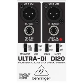 Direct Box Ativo Ultra-DI DI 20 - Behringer