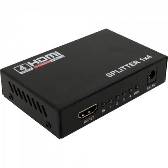Divisor HDMI 1 Entrada X 4 Saídas CHSL0005 Preto STORM