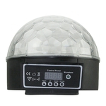 DMX512 RGB LED Iluminação de palco Crystal Ball Magic Voice Activated Laser