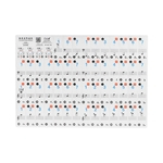 Do teclado de piano adesivos removíveis transparente por 37/49 /