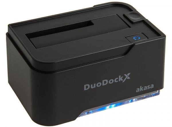 Docking Station para HD 2.5 / 3.5 SATA Akasa DuoDock X - USB 3.0 - AK-DK03U3-BK EU