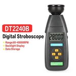 DT2240B Digital Non-Contact do Flash Stroboscope tacômetro Revolução Medidor