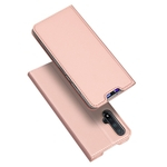 Dux Ducis Para Huawei Nova 5-nova 5 Solid Color Magnetic Couro Atração Bolsa Protectora Pro Com Suporte Slot Para Cartão