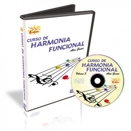 Dvd Curso de Harmonia Funcional Alan Gomes Volume 3 - Edon