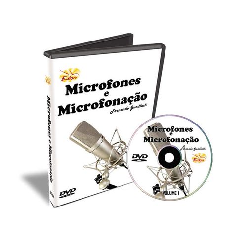 DVD Curso de Microfones e Microfonação Volume 1 CMIC1 Edon