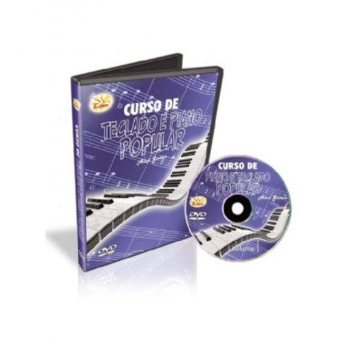 Dvd Curso de Teclado e Piano Popular Alan Gomes Volume 1,2,3 4