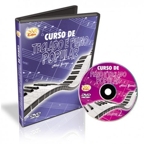 DVD Curso de Teclado e Piano Popular - Vol. 2