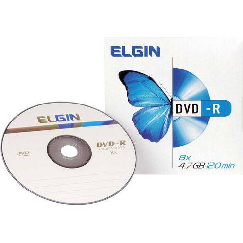Dvd Gravavel Dvd-r 4,7gb/120min/16x Envelop Elgin Unidade