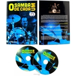 DVD + Livro + CD Samba de Cada Um com Lauro Lellis em um curso completo de Samba na Bateria
