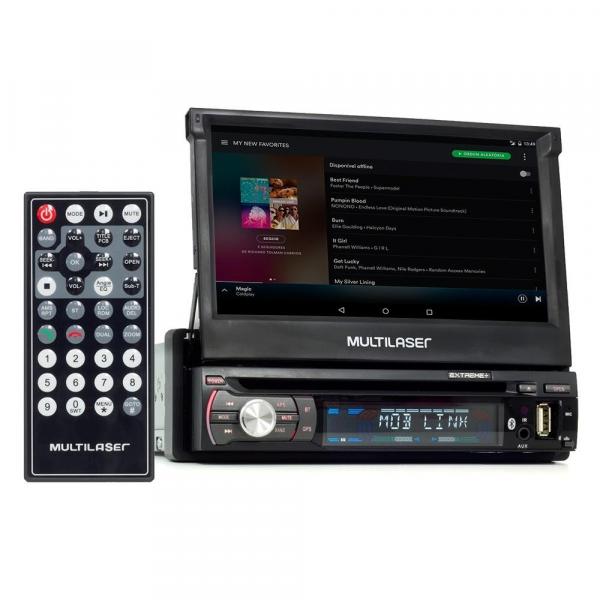 DVD Player Automotivo Multilaser Extreme+ Retrátil GPS, TV 7" USB, SD, Aux, Bluetooth GP044 Outlet