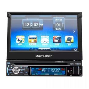 DVD Player Multilaser Extreme, Preto, GP044, Tela de 7", GPS, Bluetooth