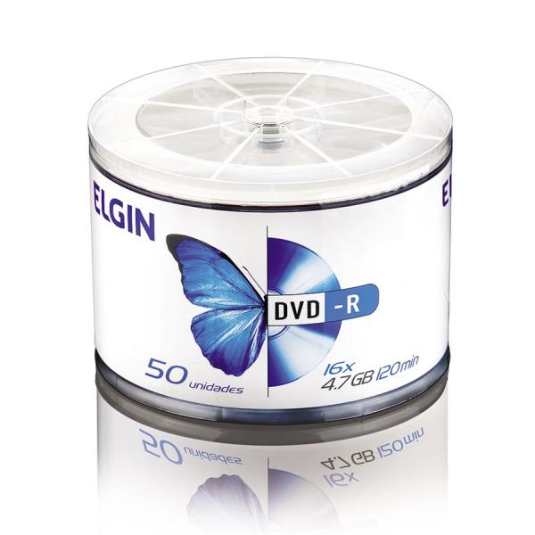 DVD-R Elgin 4.7GB/120min/16x com 50 Unidades