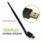 EDUP USB Wifi Adapter 150Mbps alta velocidade 2 dBi Antena WiFi 802.11b / g / n Long Distance USB Wifi placa de rede Ethernet Receptor