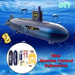 EK-D025 DIY Sem Fio 6 Canais Controle Remoto Mini Submarino Grande Barco Modelo RC Brinquedo Para Crianças Presente de Aniversário Presente de Natal
