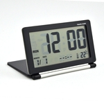 Electrónico Alarme Relógio Multifunction silencioso LCD Digital Grande Tela Travel Desk Alarm Clock