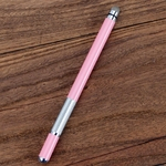 Eletrônico dawing Pen Condutora pano + otário 2 em 1 Metal Capacitor Ativo Stylus Pen