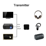 2-em-1 Bluetooth 5.0 Adaptador De áudio Sem Fio Transmissor E Receptor