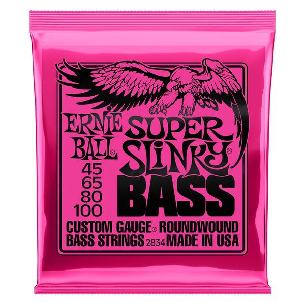 Enc 045-100 Baixo 4C Super Slinky Niquel P02834 Ernie Ball - Izzo
