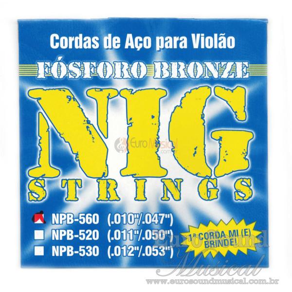 Enc Violão Aço Nig NPB560 Bronze .010/.047