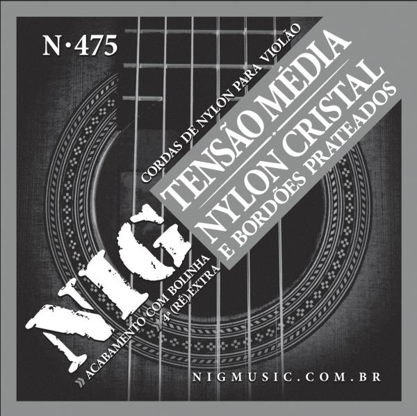 Enc.violao Nylon-cristal/prateada Media Tensao - Nig