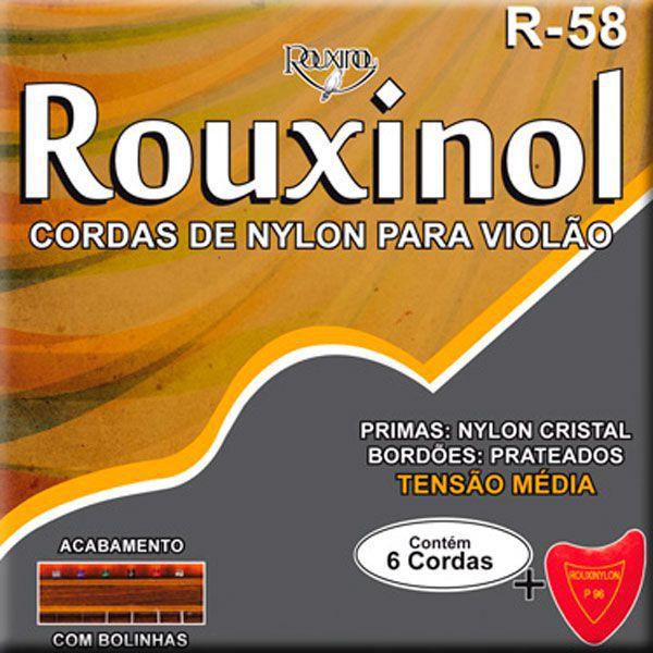 Encord. Violao Tensao Media Nylon C/bolinha R58 Rouxinol - 19587