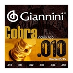 Encordoamento 010 Violão Aço Bronze Giannini Cobra GEEFLE