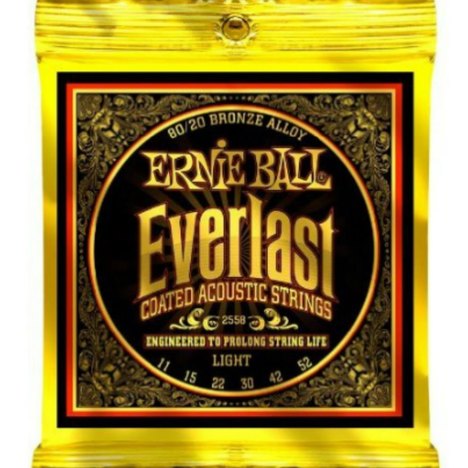 Encordoamento .011/.052 para Violão de Aço Everlast 2558 - Ernie Ball