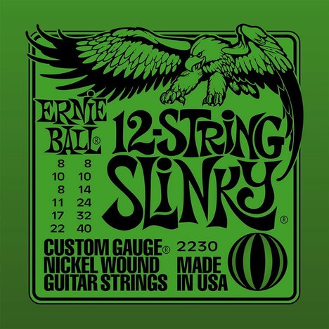 Encordoamento 12 Strings Slinky 2230 - Ernie Ball