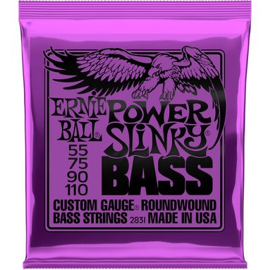 Encordoamento Baixo 4 Cordas Ernie Ball 2831 055-110 Power Slinky Bass