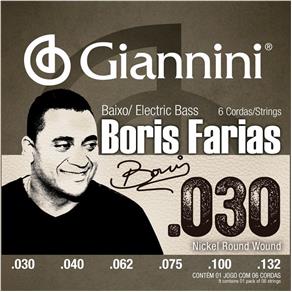 Encordoamento Baixo 6 Cordas Giannini Boris Farias SSBNBF6