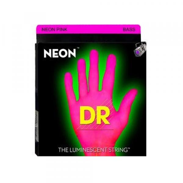 Encordoamento Baixo DR NPB5 040 Neon Pink 5 Cordas