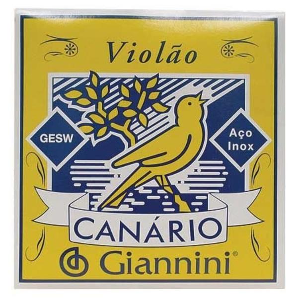 Encordoamento Canario para Violão Aco Tensão Media - Giannini