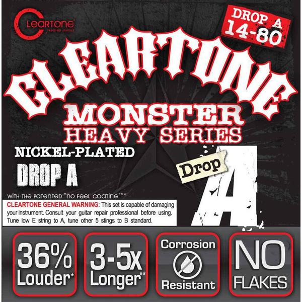 Encordoamento Cleartone Guitarra Heavy Series Drop a .014 .080