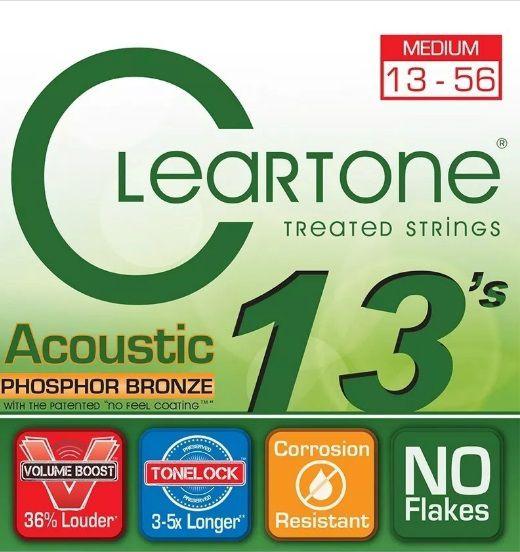 Encordoamento Cleartone Violao Acoustic Phos-Bronze Medium 13-56