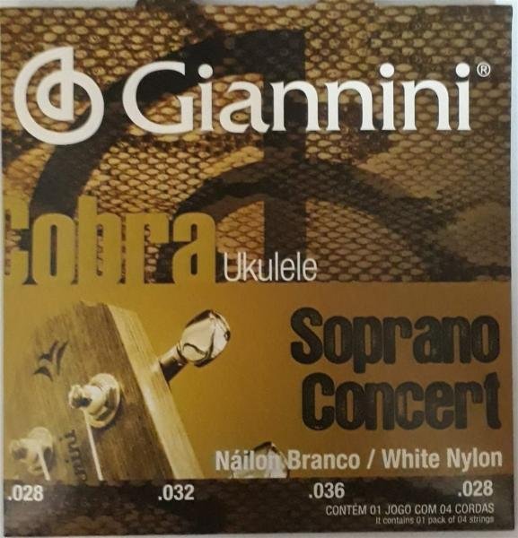 Encordoamento Cobra para Ukulele Concert .028/.028 GEUKSC - Giannini