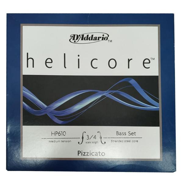 Encordoamento Contra Baixo 4 Cordas Tensão Média D'addario 3/4M HELICORE HP610