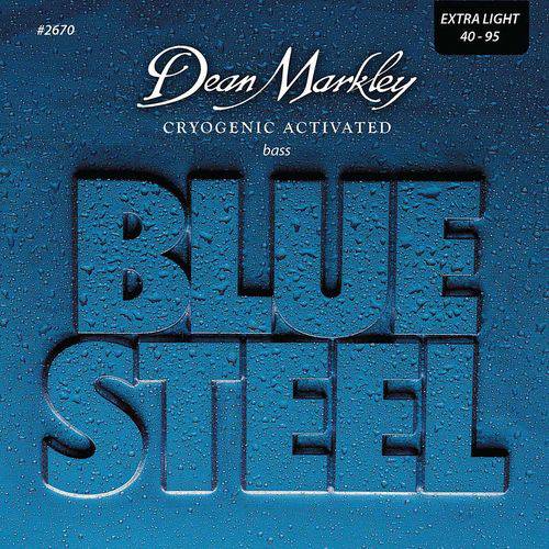 Encordoamento Contra Baixo Blue Steel Extra Light 4 Cordas 40-95 2670 - Dean Markley