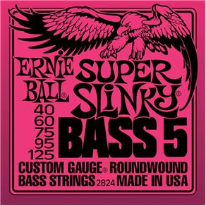 Encordoamento Contrabaixo 5 Cordas 040 Ernie Ball Super Slinky 2824