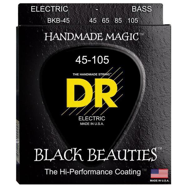 Encordoamento Contrabaixo DR Black Beauties 045 4 Cordas Preto - Dr Strings